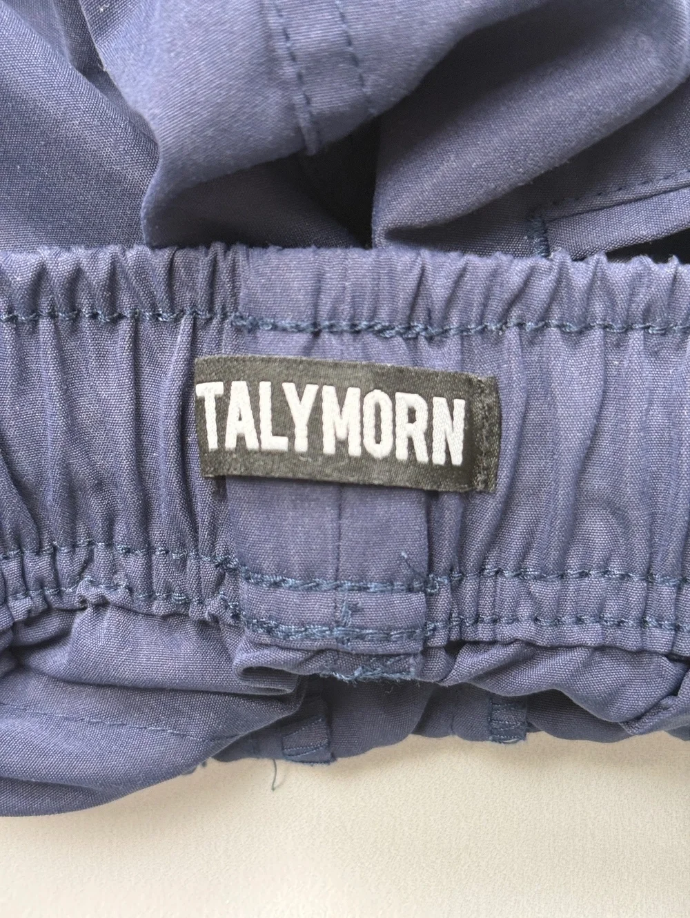 Talymorn Jogger Pants Navy Casual Elastic Waist - Mens S